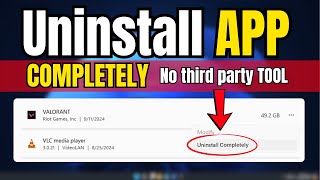 How to Completely⚡UNINSTALL Apps and Programs on Windows Without Any TOOL [upl. by Radloff]