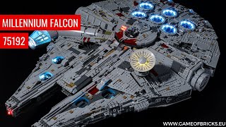 LEGO Millennium Falcon 75192 Light Kit Classic Version  Updated [upl. by Franz939]