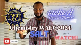 quotWAEC 2024 Chemistry Practical is OUT and SOLVED Exposed Salt Analysis  Tips amp Techniquesquot [upl. by Stu]