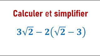 EXERCICE  calculer et simplifier des racines carrées ► Racines carrées  3ème année collège  3APIC [upl. by Moreta527]