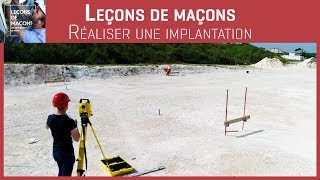 Les bons gestes en maçonnerie  Réaliser une implantation [upl. by Horodko749]