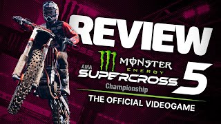 Monster Energy Supercross  The Official Videogame 5 Review [upl. by Akeryt]