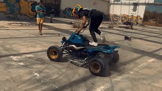 YAMAHA BANSHEE 350  EPIC DRIFTING Raw [upl. by Marquet581]