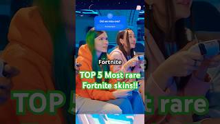 The TOP 5 rarest Fortnite skins [upl. by Lexi]