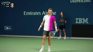 Andy Murray vs Ben Shelton  US Open Tennis 2024 Top Spin 2K25 Gameplay PS5 [upl. by Noitsirhc]