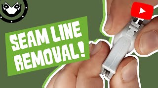 EASY TUTORIAL  HOW TO REMOVE SEAM LINES  GUNPLA  Beginners  2021 [upl. by Mehsah]