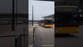 Postauto beim Busbahnhof des Flughafen Zürich Kloten [upl. by Kennith]