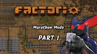 VoD Factorio  Marathon Mode  Part 1 [upl. by Ilysa425]