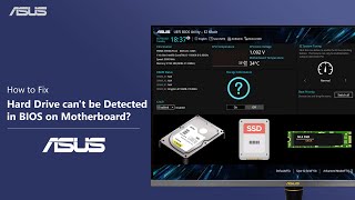 How to Fix Hard Drive cant be Detected in BIOS on Motherboard  ASUS SUPPORT [upl. by Wildon]