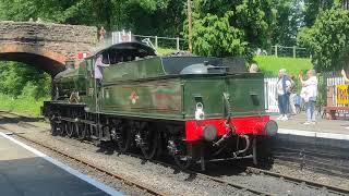 GWR no 7812 Erlestoke Manor coupling to formation at Byshops Lydeard [upl. by Lamond]