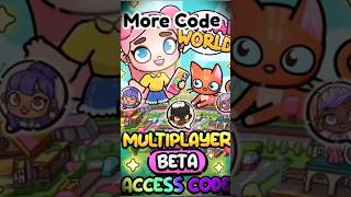 AVATAR WORLD MULTIPLAYER BETA CODE  shorts [upl. by Aridaj]