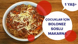 Bolonez Soslu Makarna Namı Diğer Kıymalı Makarna Nasıl Yapılır 1 Yaş  İki Anne Bir Mutfak [upl. by Vitoria]