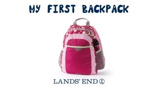 Lands End® My First Backpack — What it fits [upl. by Ydok]