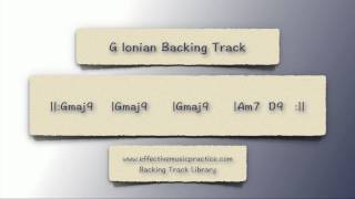 G Ionian Mode Backing Track [upl. by Ehrenberg545]