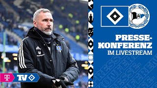 RELIVE MATCHDAYPRESSEKONFERENZ I 21 Spieltag I HSV vs Arminia Bielefeld [upl. by Eterg]