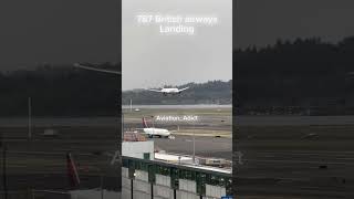 787 British airways landing aviation avgeek aircraft airplane planespotting fyp [upl. by Amein602]