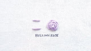 How to Embroider a Rose with Bullion Knots [upl. by Jefferey]