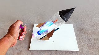 How to make rocket with plastic bottle  How to make bottle rocket  Science project [upl. by Survance]