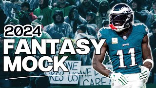 An Expert 2024 Fantasy Football Mock Draft [upl. by Oilalue673]