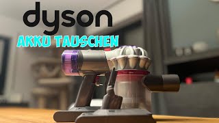 Dyson V8 Staubsauger Akku tauschen für längere Laufzeit [upl. by Michelle]