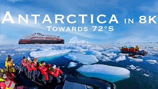 【8K】Antarctica Explore 72°S and 14 landings on Hurtigruten cruise trip with relax and calm music [upl. by Marillin]