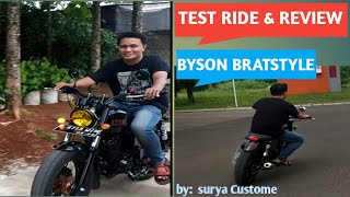 TES RIDE YAMAHA BYSON CUSTOM JAPSTYLE BRATSTYLE CAFE RACER [upl. by Thursby239]