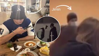 Bts news today Caught on Camera Jimin Jungkook Secretly Having Dinner During Their Military Leave [upl. by Mullane]