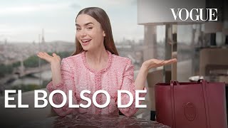 Lily Collins lleva recuerdos de quotEmily in Parisquot en su bolso  Vogue México y Latinoamérica [upl. by Woolson]