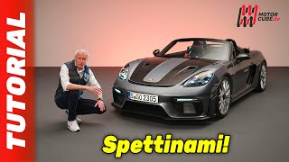 NEW PORSCHE 718 SPYDER RS 2023  ANDREAS PREUNINGER RACCONTA LA NUOVA PORSCHE 718 SPYDER RS [upl. by Jessalin938]