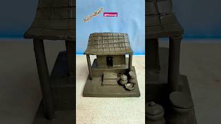 Mini Clay House Building shorts [upl. by Akers349]