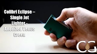 Colibri Eclipse – Single Jet Lighter  Anodized Venus Green [upl. by Dorehs]