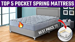 Top 5 Best Pocket Spring Mattress In India 2024  Pocket Spring Mattress Review 2024 [upl. by Varrian458]