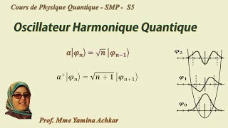 Physique quantique Cours SMP  Oscillateur harmonique quantique  Partie 4 [upl. by Docia]