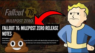 Fallout 76  The Milepost Zero Update Broke the Game Again fallout76 fallout76pvp youtube [upl. by Anawait999]