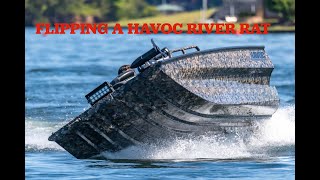 River Rat 1856 HAVOC Flat Bottom Jet Hull Southern Mud Sports [upl. by Lyrehc]