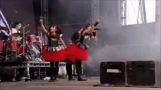 BABYMETAL  Gimme chocolate Live in Sonisphere Festival UK 2014 [upl. by Ariela200]