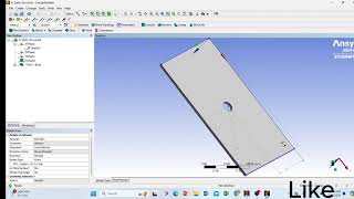 ANSYS Workbench Tutorial Finding Von Mises Stress in a Rectangular Bar [upl. by Bouchier]