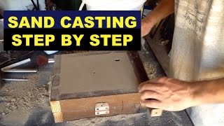 SAND CASTING LESSON FOR BEGINNERS  STEPBYSTEP  A 3rd HAND  MSFN [upl. by Nesyrb]