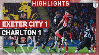 HIGHLIGHTS Exeter City 1 Charlton Athletic 1 29324 EFL Sky Bet League One [upl. by Oskar]