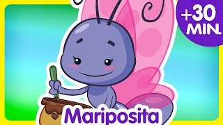 MARIPOSITA  Compilado de Clips 30 min enganchados  Canciones infantiles de la Gallina Pintadita [upl. by Harden]