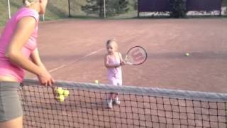 Ksenia Efremova tennis player 3 years old [upl. by Henrietta]