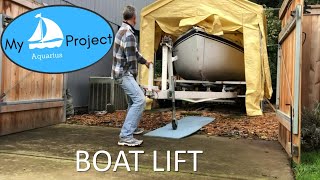 3 Boat Lift Remove Trailer DIY Boat Stands [upl. by Sirrep]