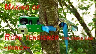 Making of rope tensioner  winch for cable cam [upl. by Aekim]