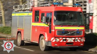 RARE Ministry of Defence Fire Service Saxon Volvo FL6 Driver Training Run [upl. by Labinnah636]