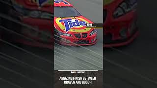 AMAZING finish between Craven and Busch NASCAR racing NASCARonFOX [upl. by Etnovad]