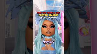 how TOP MODELS use CUSTOM MAKEUP on DRESS TO IMPRESS dresstoimpress roblox dti [upl. by Ellyn377]