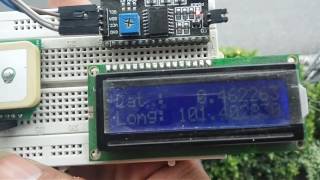 Gps Ublox 6M i2c LCD 16x2 [upl. by Eelahc]