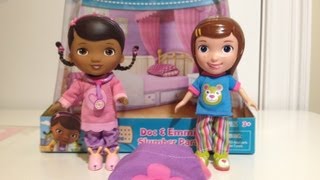 Doc McStuffins and Emmie Slumber Party with Dottie Playset Review [upl. by Coumas]