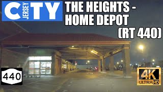 Jersey City drive The Heights to Home Depot Route 440 in 4K [upl. by Clayberg]