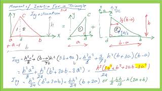 CE11021Product of inertia for a triangleStaticsEnglish [upl. by Boesch159]